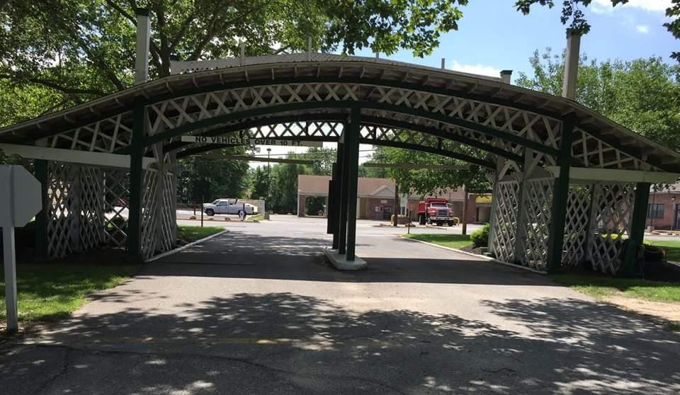 Back of the Entrance of Riverview Park in Pennsville, NJ