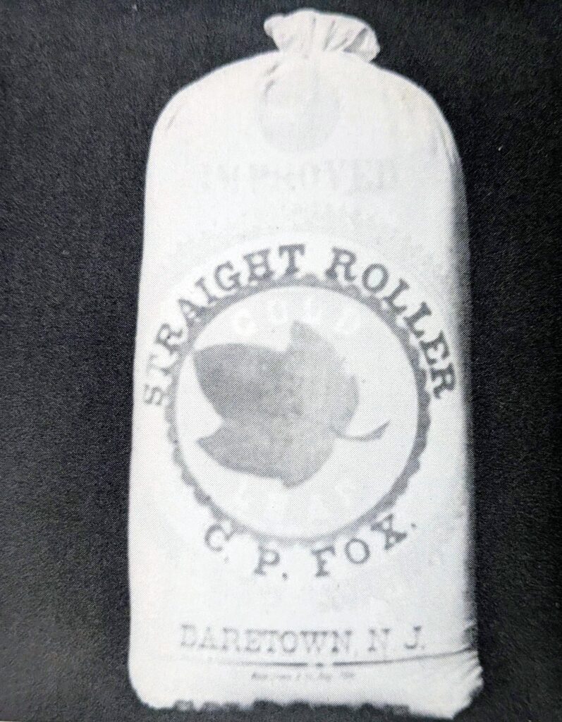 Photo of original product from the grist mill during Fox's time.