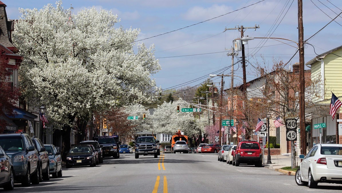 Borough of Woodstown Featured Image of the center of town on S. Main St. facing North. Photo taken by Zachary Ahl