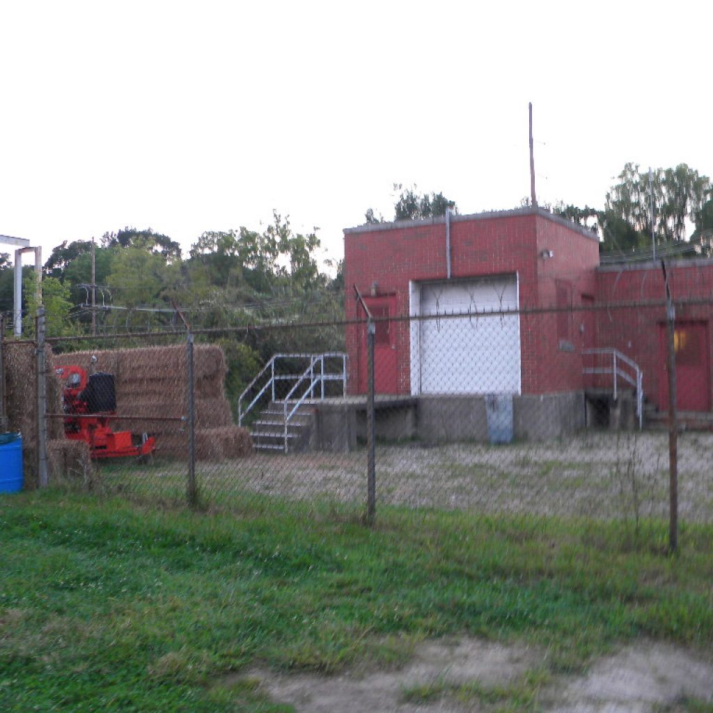 The old brick pumping station at Laurel Lake in Quinton Twp
