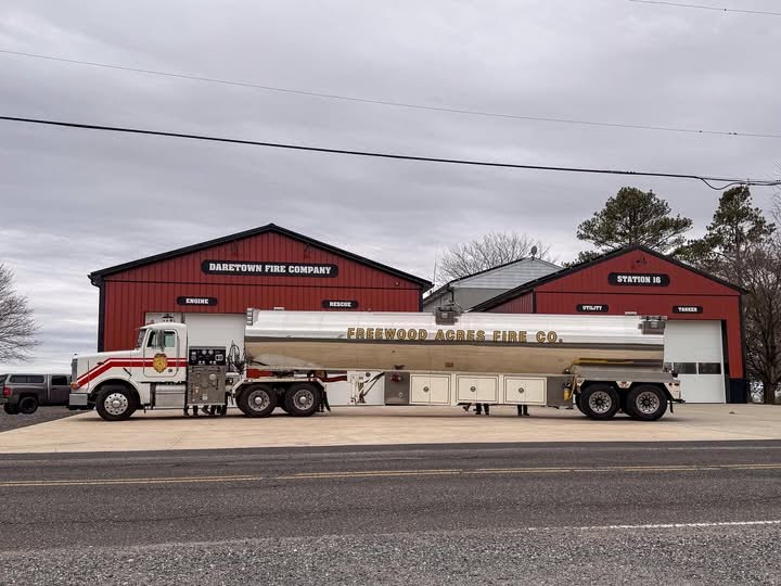 New Wheels, New Hope: Life-Saving Apparatus bolster two local municipal EMS fleets - tractor-drawn tanker for Daretown fire