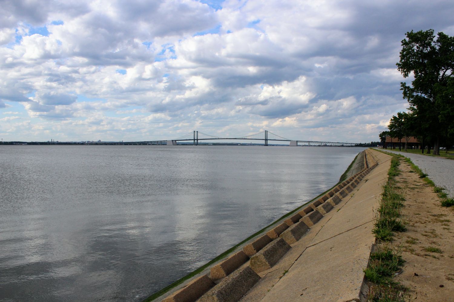 Delaware Memorial Bridge in the background