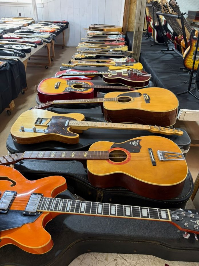 Guitars at auction Hundreds of guitars being sold at an estate auction scheduled for May 8