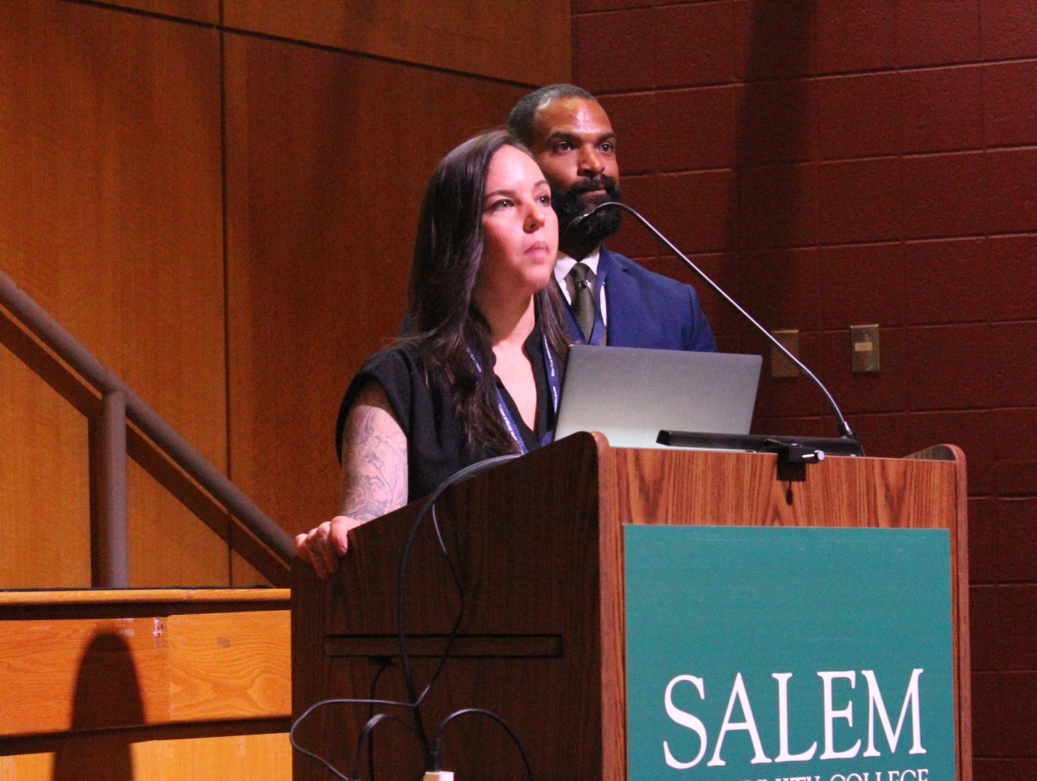 Sr. Outreach Coordinator Salem County DMHAS Jacklyn Treece and Fritz McIntosh Senior Investigator of Salem County Prosecutors Office