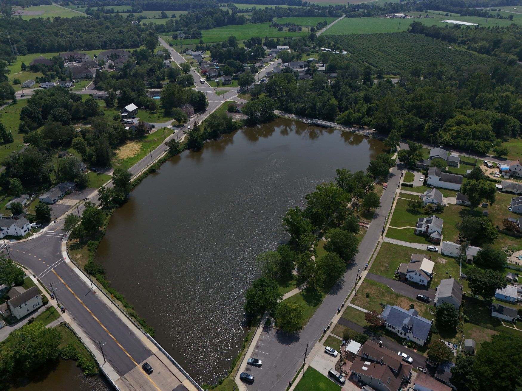 Area of the lake most think of when speaking of Memorial Lake
