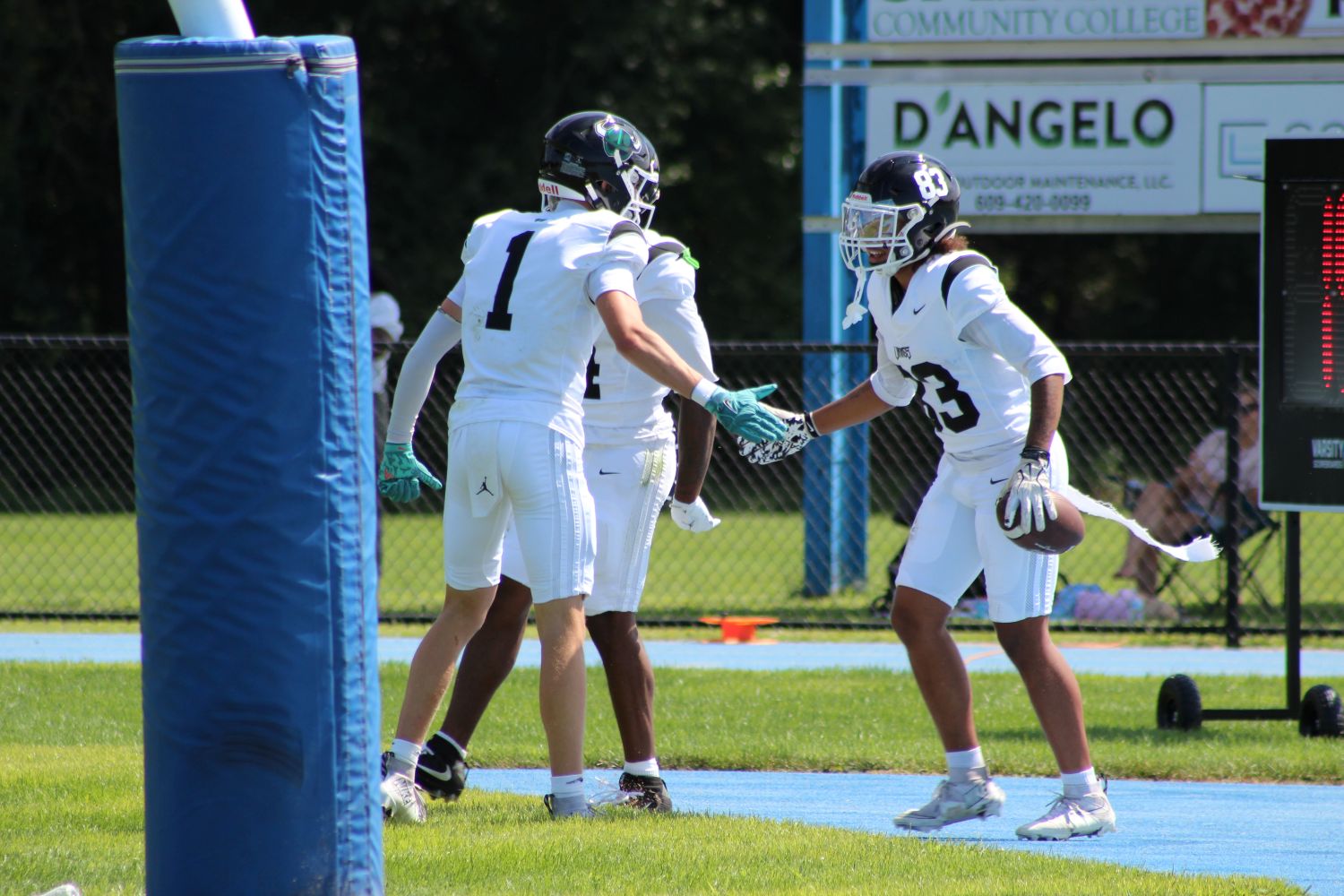 Celebrating after TOuchdown