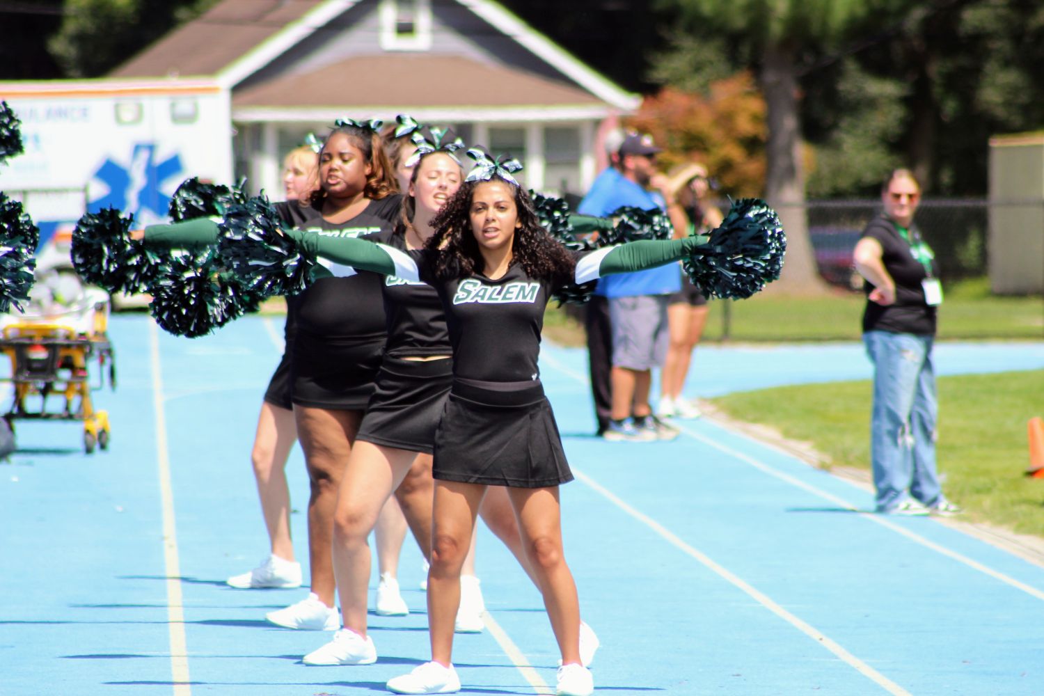 SCC Cheerleaders during the game