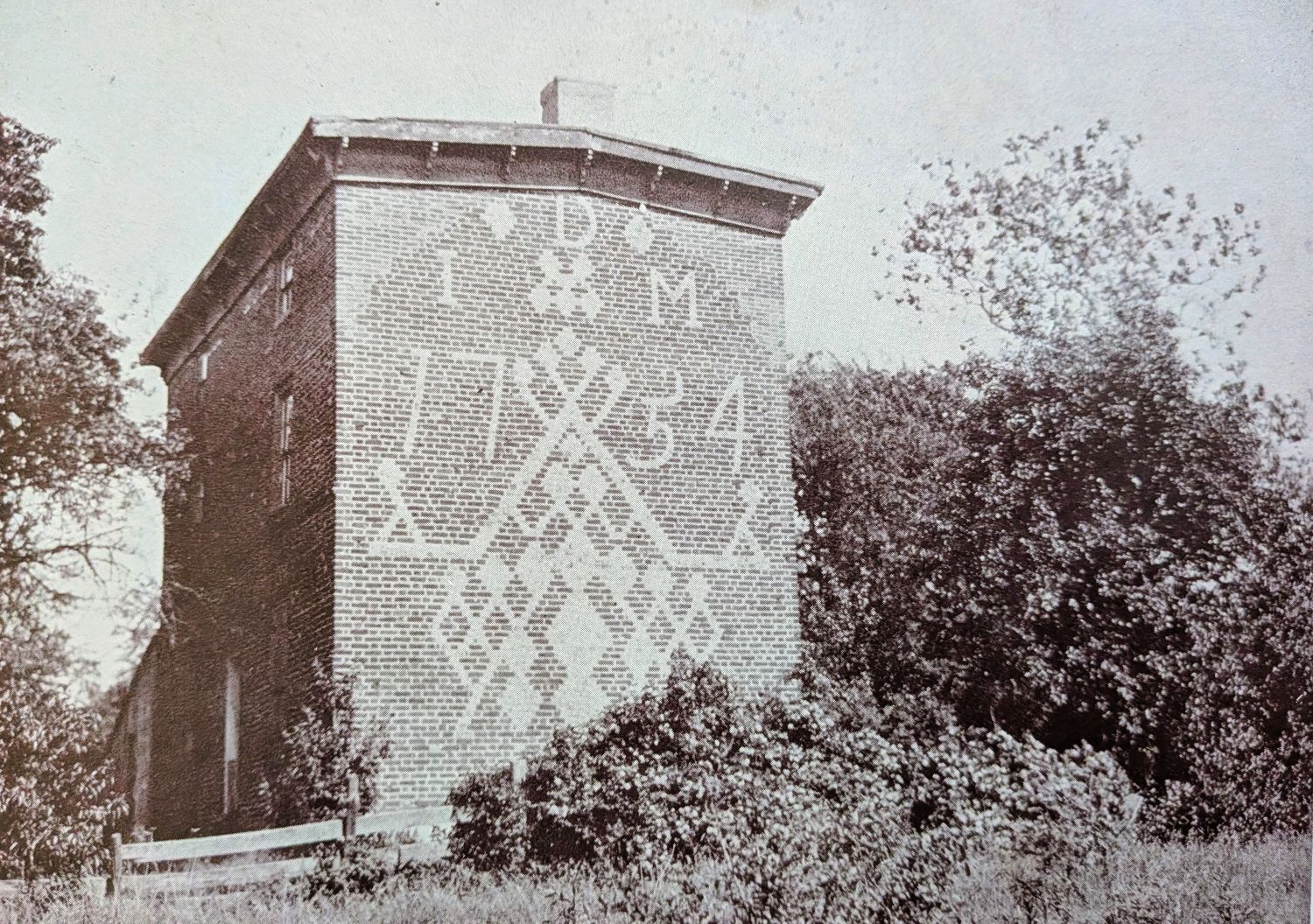 Dickinson House before Restoration in 1931 from Joseph S. Sickler's The Old Houses of Salem County 2nd Ed.