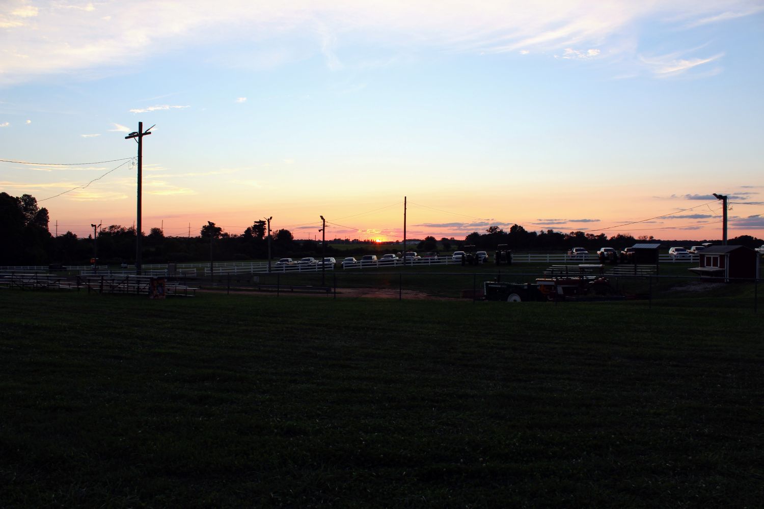 First Evening's Sunset at the Fair