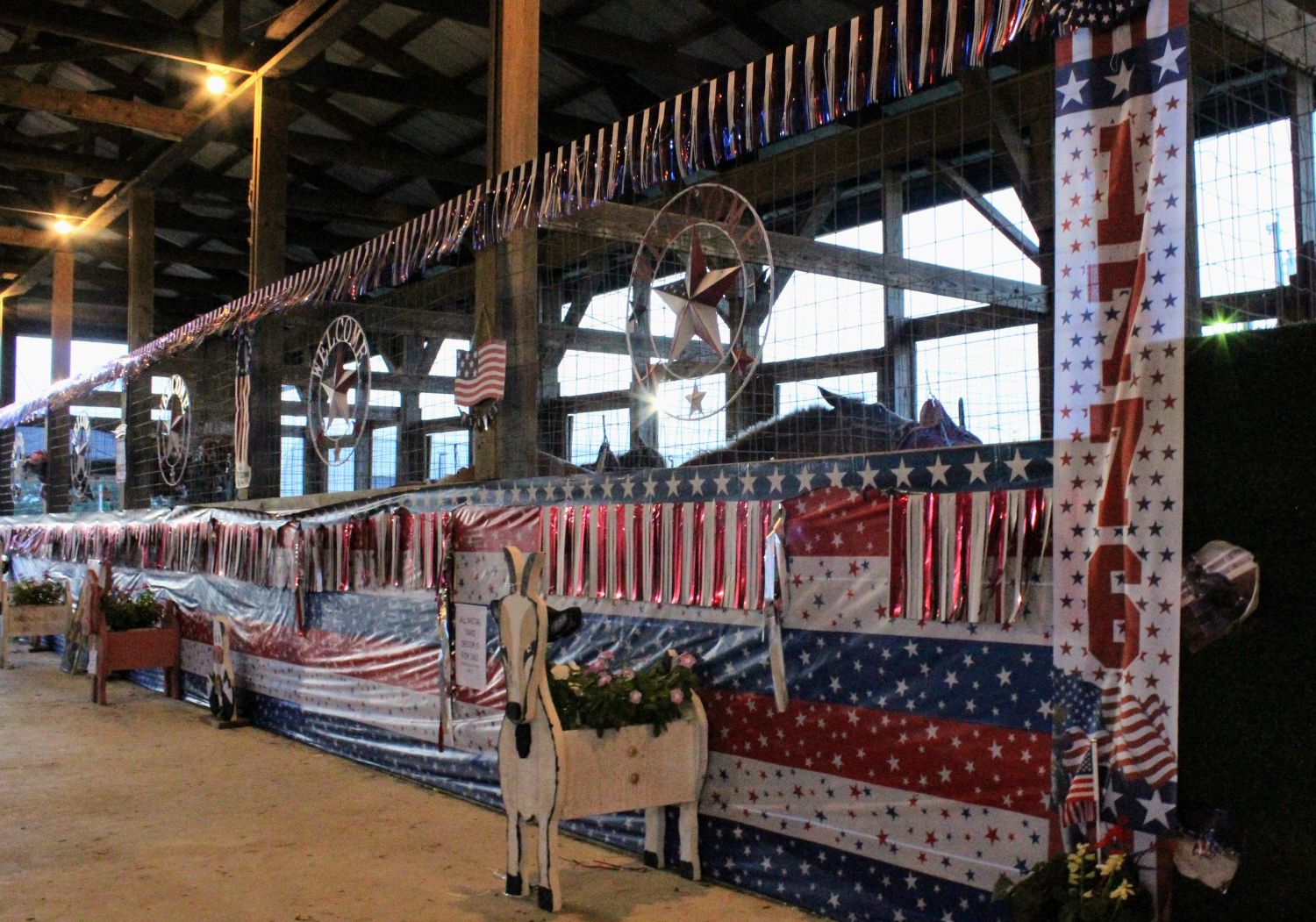 Horse Stables Decorated in Bicentennial Style