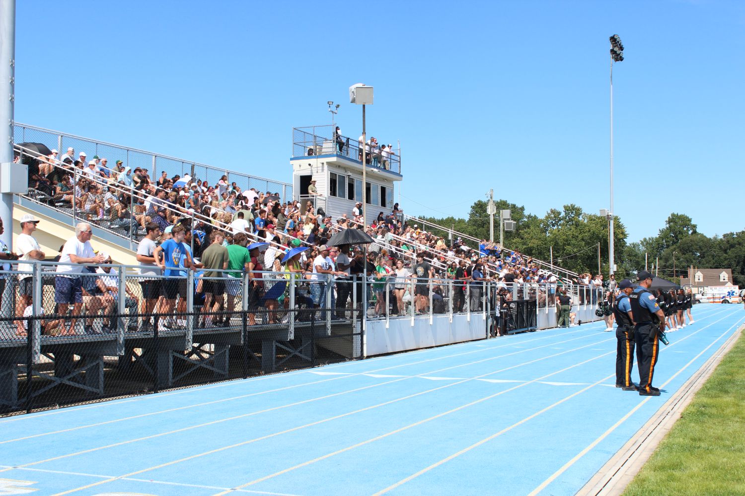 Approx. 850 fans filled Pennsville High School's Football Stadium