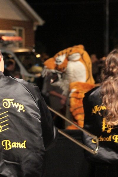 Alloway Twp Marching Band during the Halloween Parade