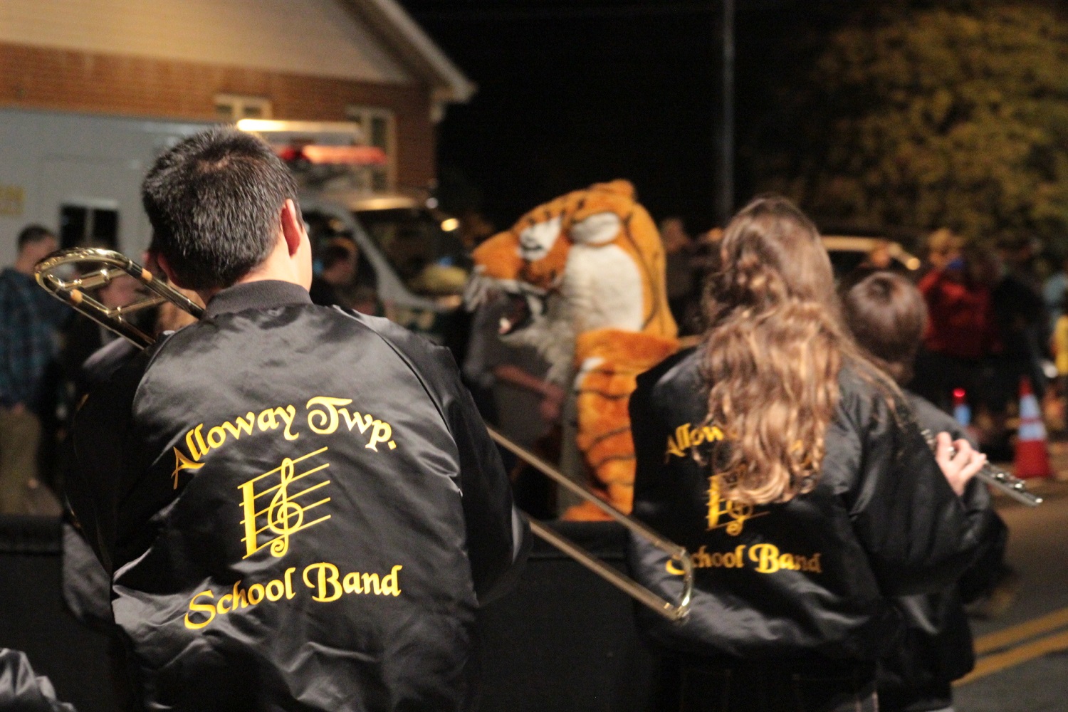 Alloway Twp Marching Band during the Halloween Parade