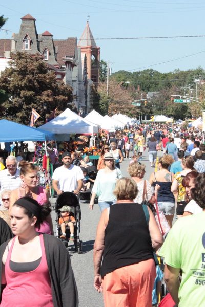 Crowd of people at Fall Festival