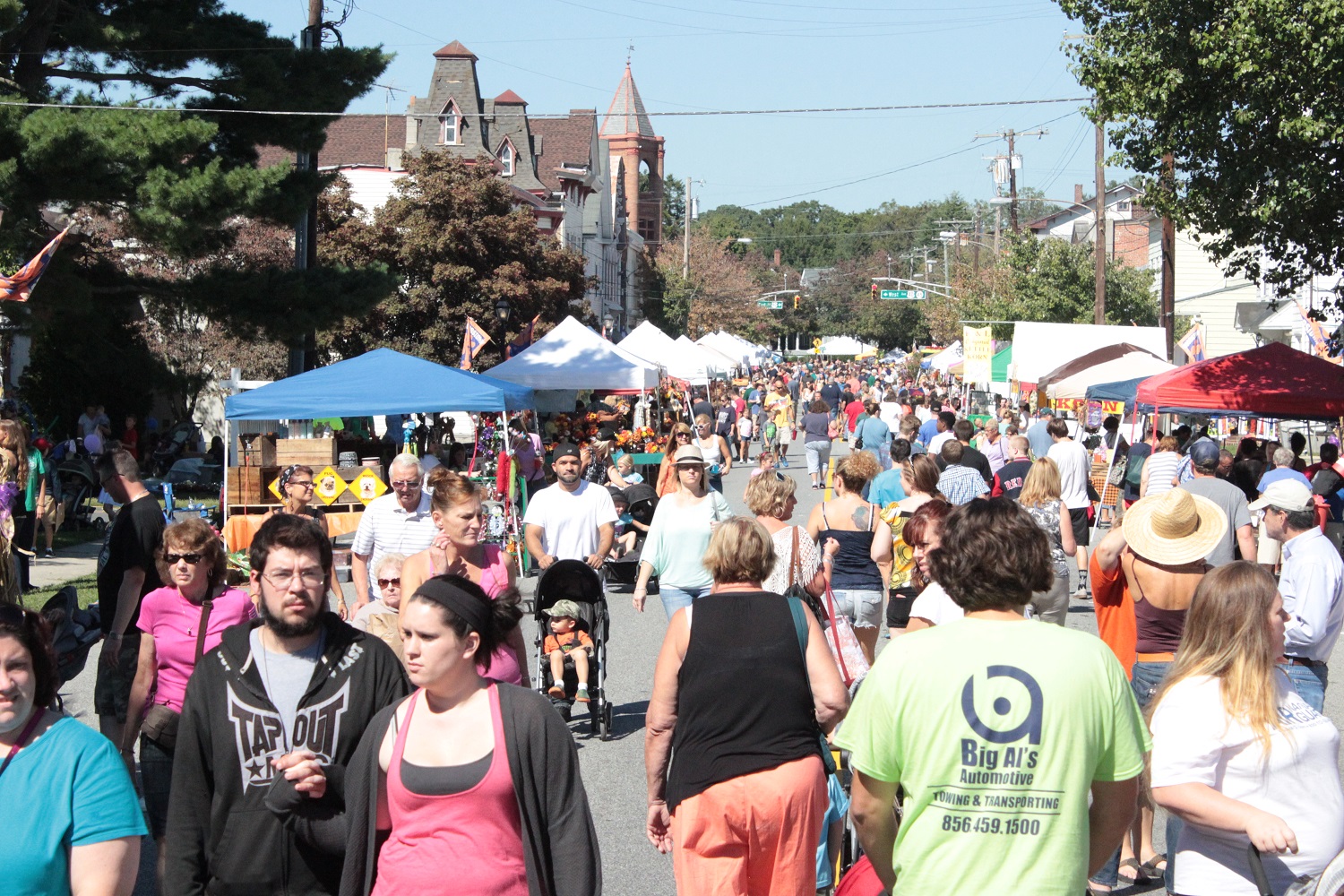Crowd of people at Fall Festival