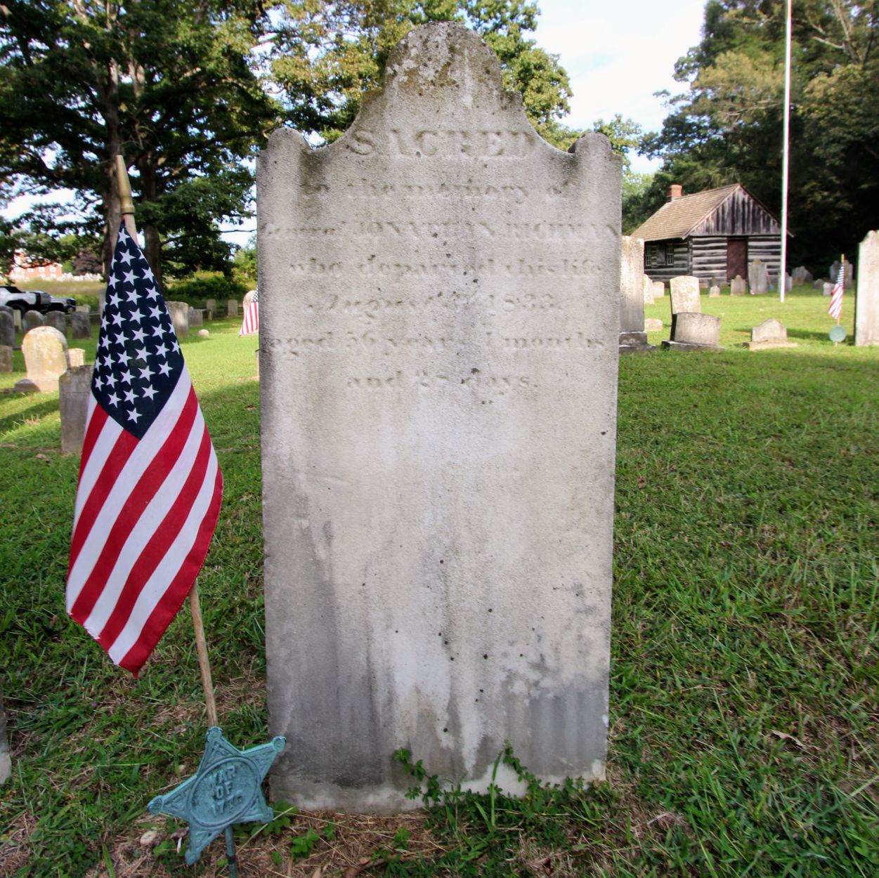 Johnathon Richman 1833 age 56 and 1 month and 28 days