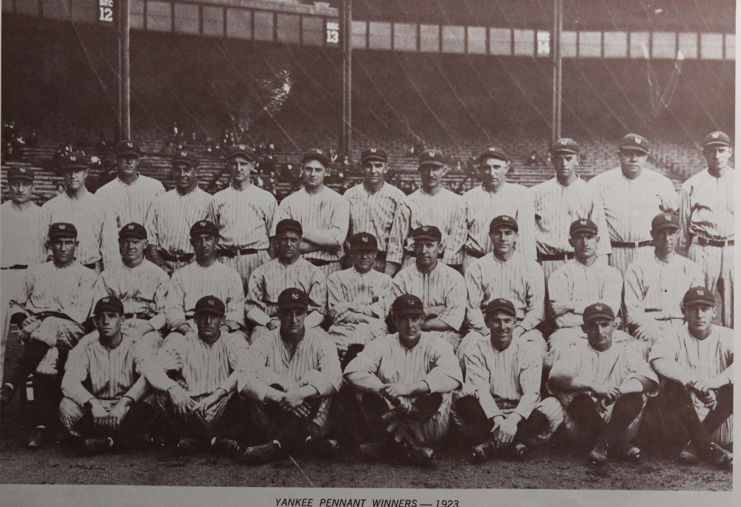 White Witt with 1923 Yankees Team - Murderer's Row