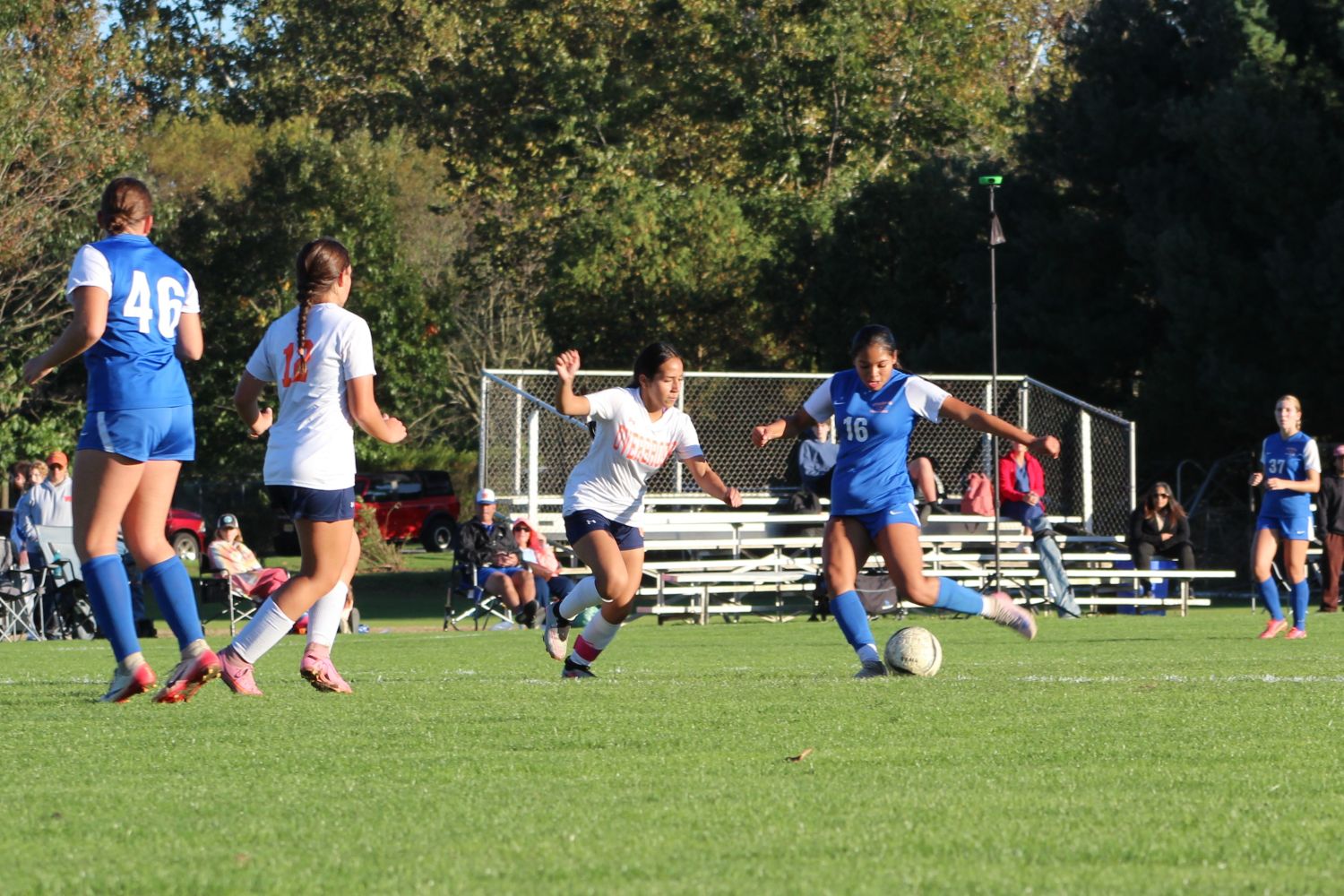 Hernandex with a shot on goal