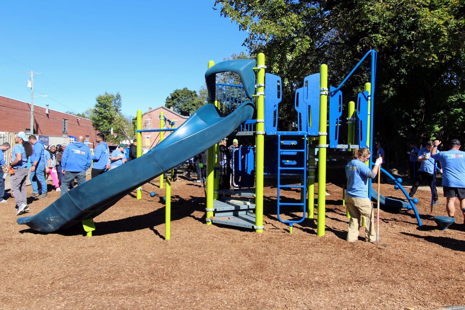 Other side of the main section of the playground