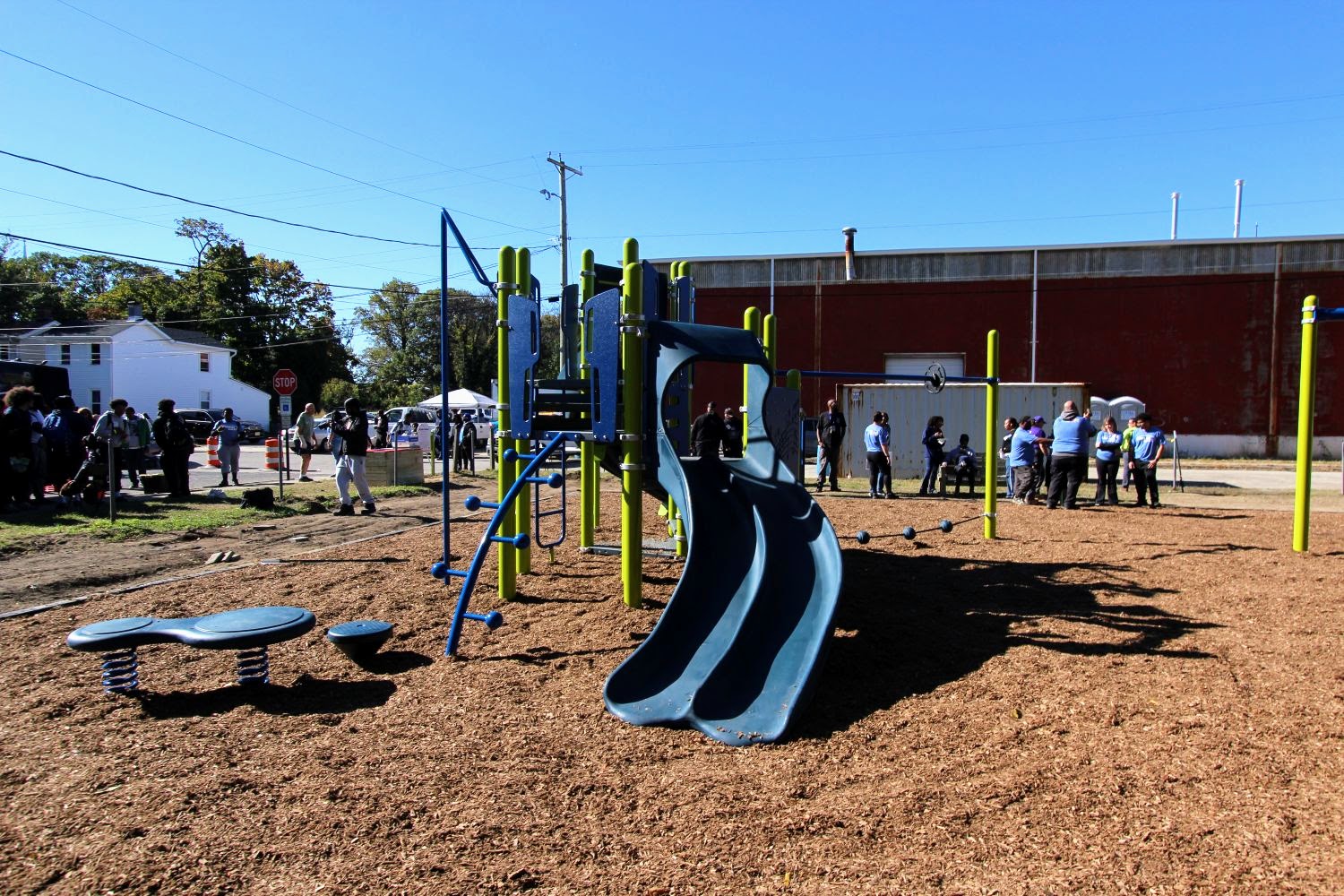 Finished slide and main area