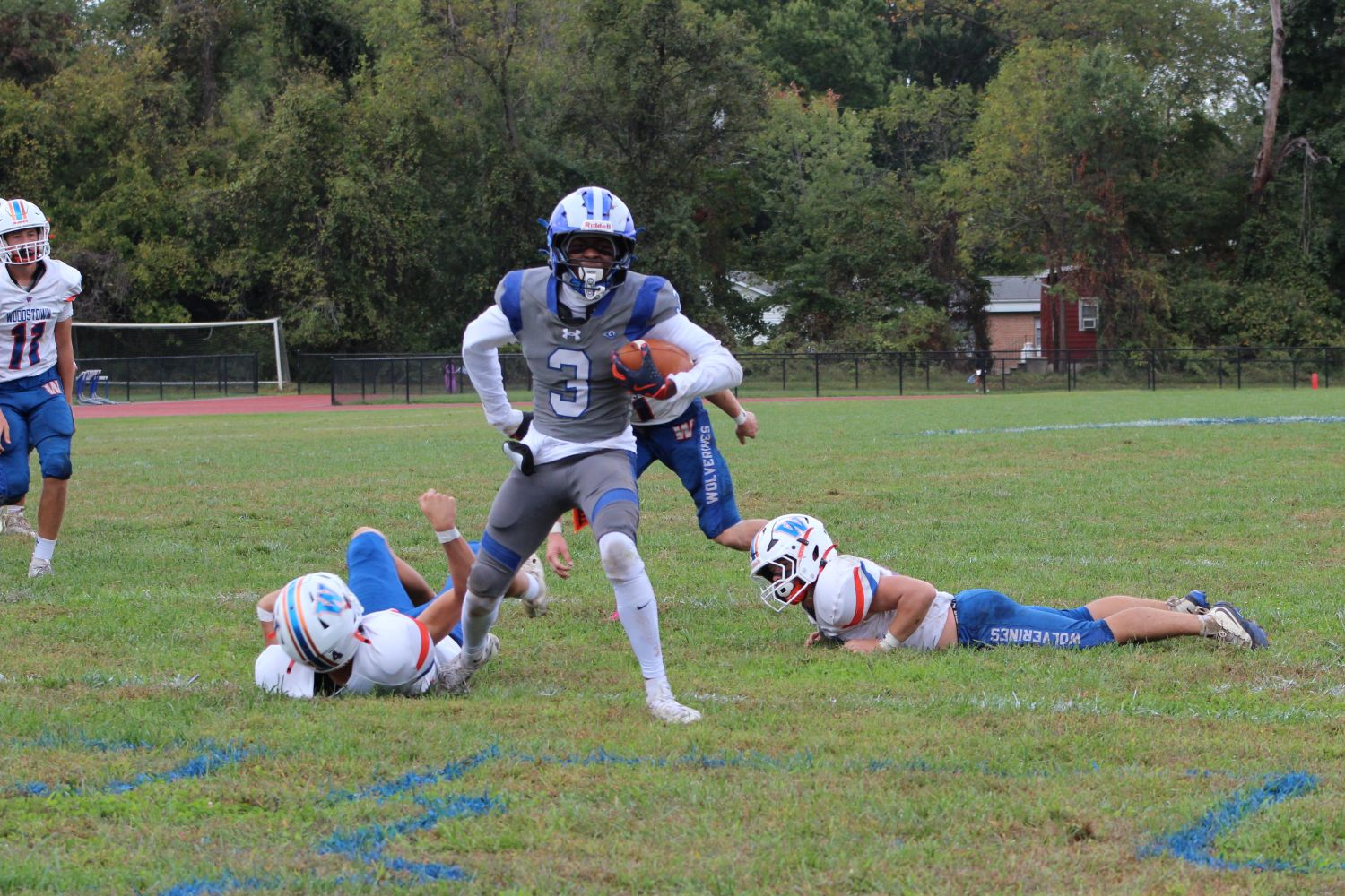 No. 3 Kyvion Parsons with a touchdown