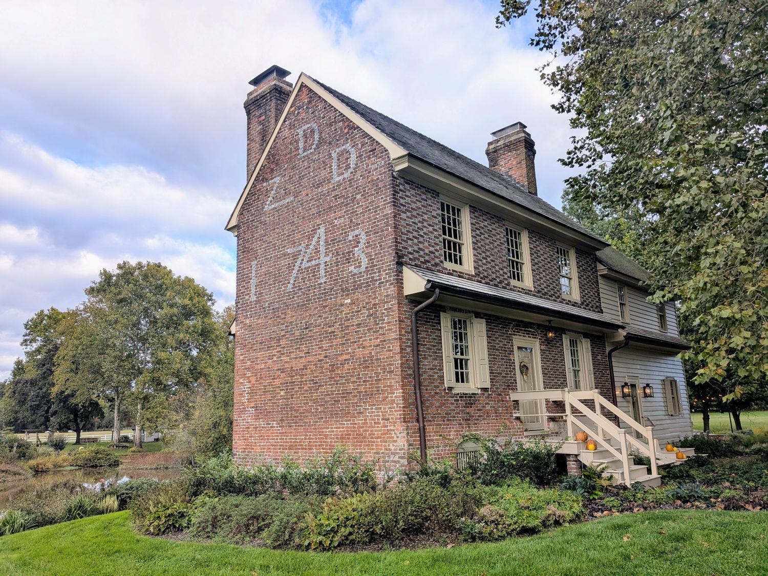 Both end chimneys are visible in this view. Photo: The News of Salem County.
